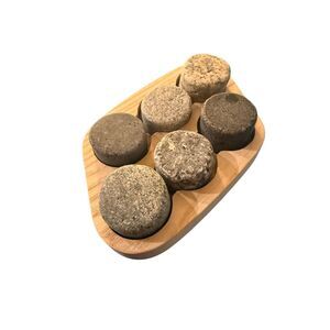 Handmade Sea Stones Whiskey Chilling Stones Made in USA 6-Piece Set